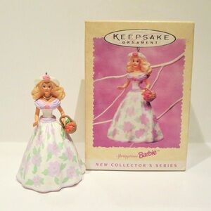 1995 SPRINGTIME BARBIE MATTEL HALLMARK KEEPSAKE CHRISTMAS ORNAMENT! #1